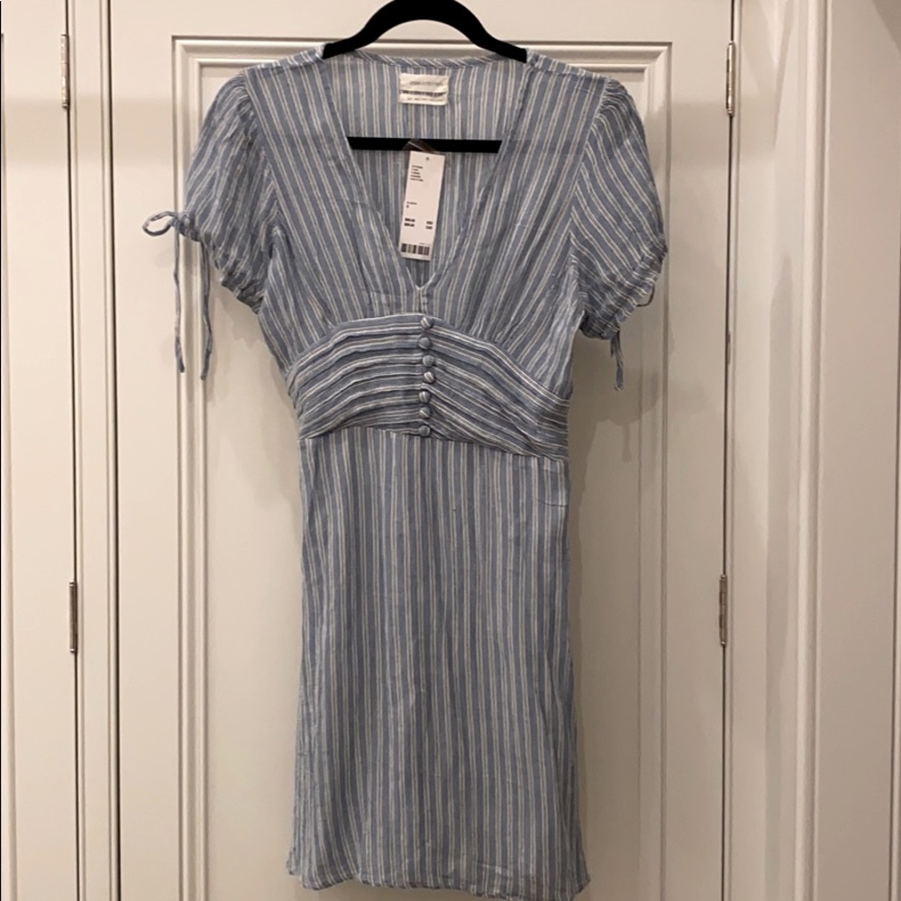 Urban Outfitters blue stripe gauze dress, size S